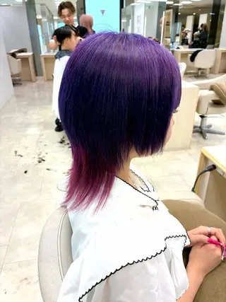 ミディアム カラー 暖色/ブリーチカラー 🎀 M i k uのヘアスタイル
