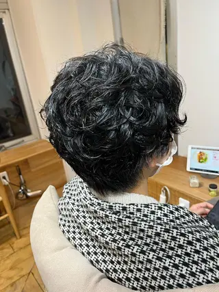 ショート パーマ ショート/ボブ特化 相良 真子のヘアスタイル