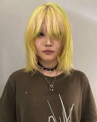 セミロング カラー ケアパーマ/ケアブリ ーチdaisukeのヘアスタイル