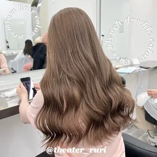 ロング カラー ふわっと抜け感🫧 ブラウンベージュ🤎のヘアスタイル