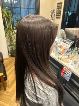 ロング カラー 國分 真椰のヘアスタイル