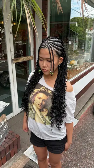 ロング ヘアアレンジ 水野 明羽のヘアスタイル