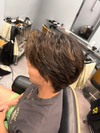 ショート カラー メンズ メンズ特化/パーマ /透明感カラー/ノセのヘアスタイル