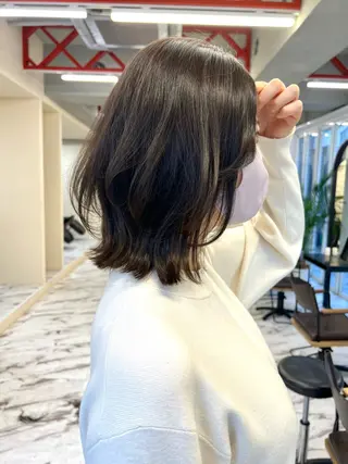 ミディアム カラー 髪質改善/縮毛矯正 鈴木裕介のヘアスタイル