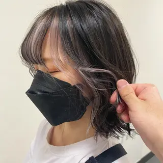 セミロング 京都/ダブルカラー/ レイヤー/JINのヘアスタイル