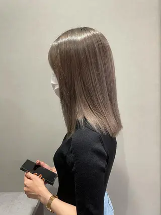 ミディアム カラー 浦野 剛志のヘアスタイル