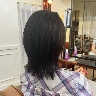 ミディアム 銘苅 祥一のヘアスタイル