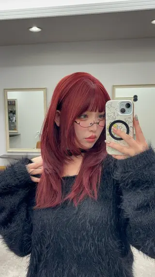 楢本 莉子のヘアスタイル