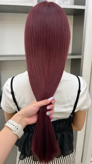 ミディアム カラー ヘアアレンジ レイヤー×ベージュ ×暖色🩷AINAのヘアスタイル