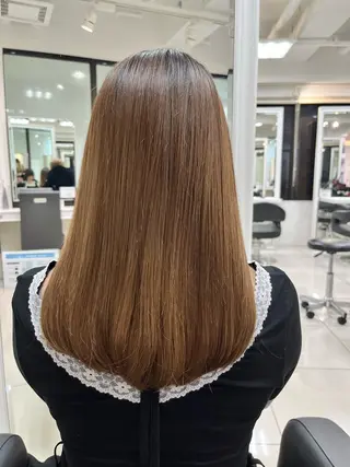 ロング パーマ ヘアアレンジ 縮毛矯正指名No.1 艶カラー/SHIMAのヘアスタイル