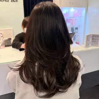 セミロング 🎀momoღブリー チハイトーン🎀のヘアスタイル