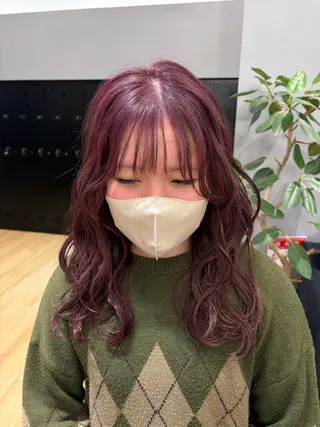 ロング 久保 佳乃のヘアスタイル