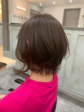 ショート カラー 髪質改善🩵艶髪 ストレート🩵山口のヘアスタイル