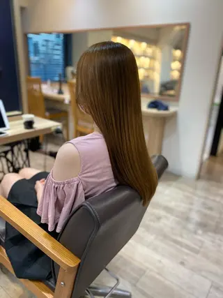 ロング カラー ヨシダ フミノリのヘアスタイル