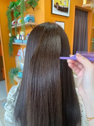 ロング カラー カジタ ナミのヘアスタイル