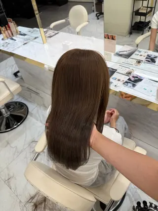 カラー 韓国ヘア🇰🇷艶 カラー/sakuraのヘアスタイル
