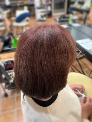 ミディアム カラー 岡崎 美紀のヘアスタイル