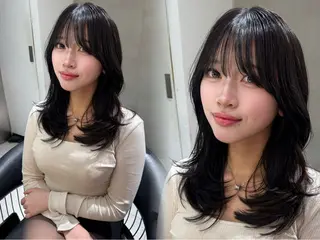 ロング カラー レイヤー/縮毛矯正 マスター✨️タケルのヘアスタイル
