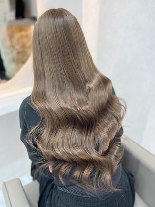 ロング カラー ゆうな🍒/熊谷/ ワンカラーのヘアスタイル