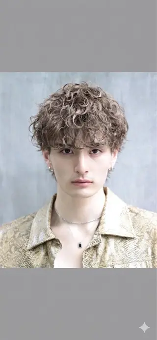 ショート カラー パーマ ヘアアレンジ メンズ キッズ スパイキー⚡️/ 海外風ヘア🌊秀平のヘアスタイル