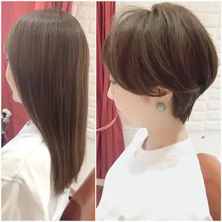 ショート カラー 大人女性ショート専門 tomodaのヘアスタイル