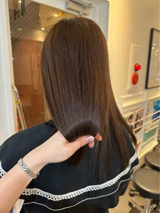 ロング カラー over hair 池袋　yuriaのヘアスタイル