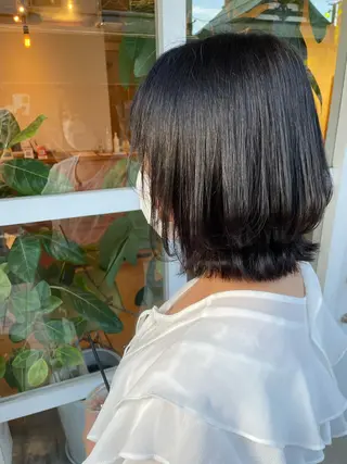 ミディアム カラー ヘアアレンジ 鴫原 亜弥のヘアスタイル