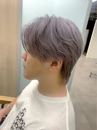 カラー メンズ メンズ レイヤー ウルフ 弓木啓輔のヘアスタイル