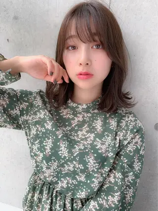 ミディアム 🪞透明感カラー🫧 縮毛矯正🥇かずきのヘアスタイル