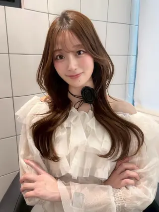 カラー 赤み消し🌿透明感 カラー🌿銀座のヘアスタイル