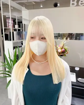 ロング カラー ボブ/レイヤーカット 縮毛矯正/コウキ新宿のヘアスタイル