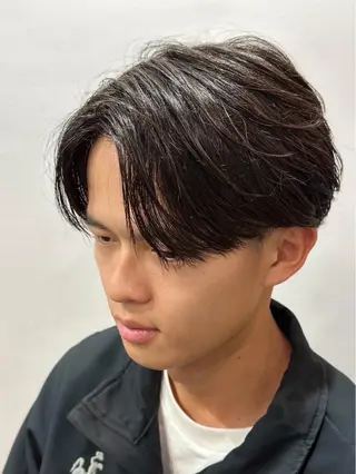 ミディアム パーマ メンズ saitou ryousukeのヘアスタイル