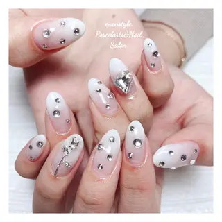 ミディアム ネイル 🐾enen style 🐾のネイルデザイン