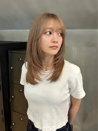 セミロング カラー mizuki /メンズカット募集のヘアスタイル