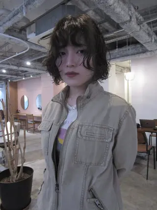 ミディアム パーマ yu maのヘアスタイル