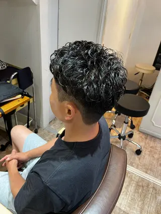 パーマ メンズ 杉山 蒼汰のヘアスタイル