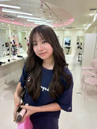 セミロング カラー ヘアアレンジ 💟RINNA 艶カラー💟のヘアスタイル