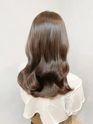 セミロング カラー 外国人対応 佐久間のヘアスタイル