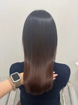 ミディアム 💎縮毛矯正/透明感 カラー💎椎葉みひろのヘアスタイル