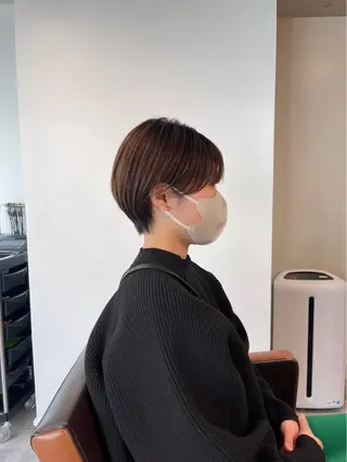 ショート 水田吉亮/髪質改善/ 縮毛矯正/レイヤーのヘアスタイル