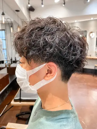 ショート パーマ メンズ メンズ特化 TAKE高崎のヘアスタイル