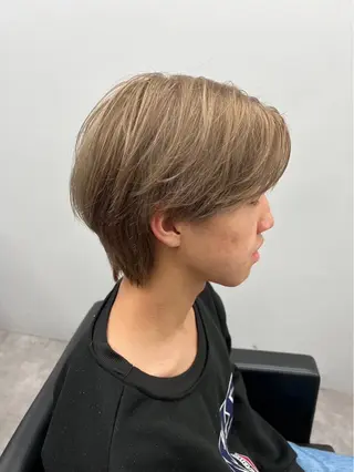 ショート カラー メンズ 鈴木 メンズ北千住のヘアスタイル