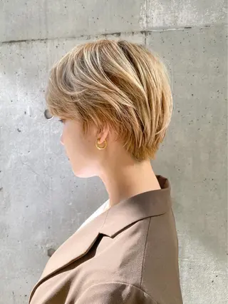 ショート カラー ハッシュカット/艶感 カラー/ユウキ✨のヘアスタイル