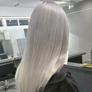 カラー Yoshiいろあそび 八王子/ハイトーンのヘアスタイル