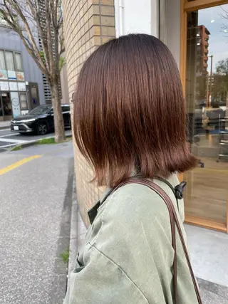ミディアム カラー ヘアアレンジ 東 史夏のヘアスタイル