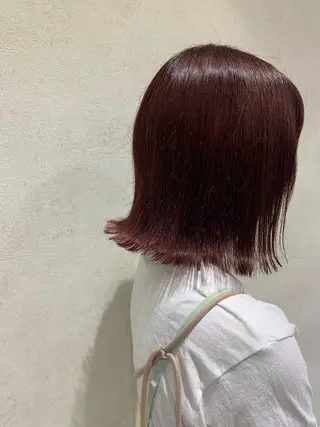 ミディアム カラー フェザー/ニュアンス パーマ/ryutoのヘアスタイル