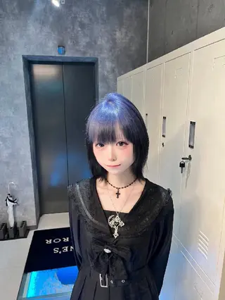 ミディアム カラー 推し活🌈ハイトーン 🎀ゆうせいのヘアスタイル