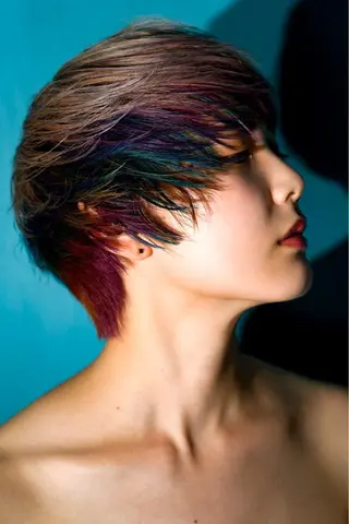 ミディアム カラー BAY ソウタのヘアスタイル