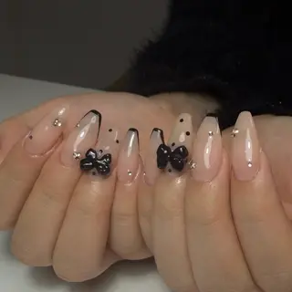 ネイル cocoro🖤 猫爪/y2kネイルのネイルデザイン