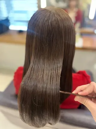 セミロング カラー 透明感カラー/ 髪質改善/レイヤーのヘアスタイル